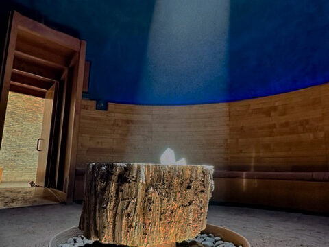 Summer solstice light in the Mii amo crystal grotto