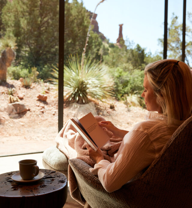 woman reading