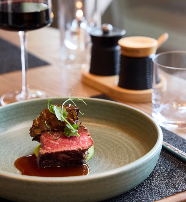 plated dinner at Mii amo